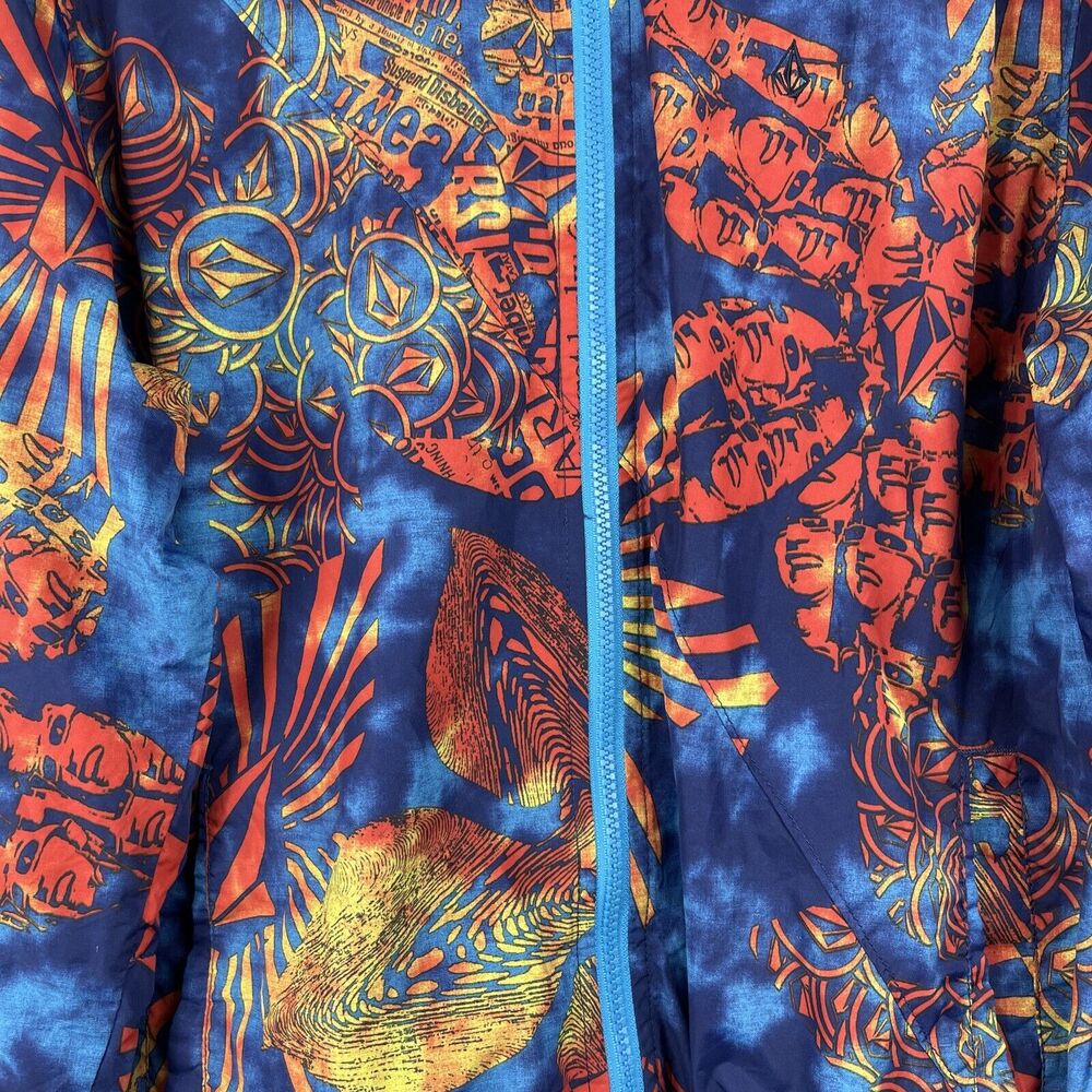 Volcom Forwarder Jacket Medium Blue All Over Prin… - image 4